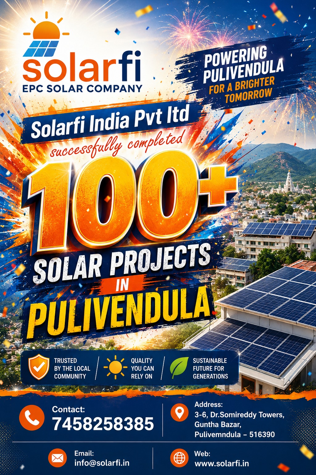 Solarfi celebrates successful completion of 100 projects