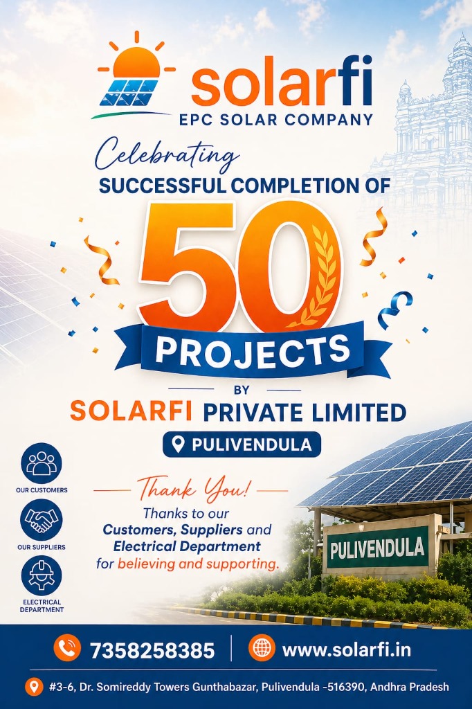 Solarfi celebrates successful completion of 50 projects